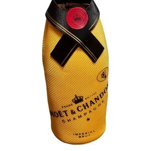 Moet & Chandon Champagne Suit Gold Insulated Jacket Cooler Bottle Cover Chiller